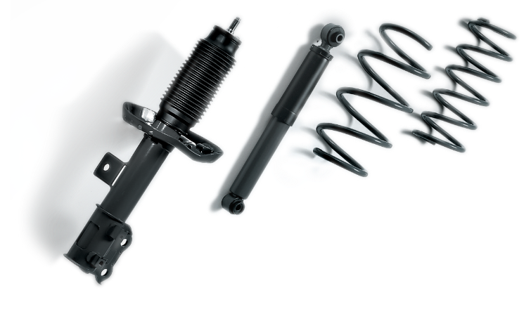 Shock absorbers and coil springs used in vehicle suspension systems