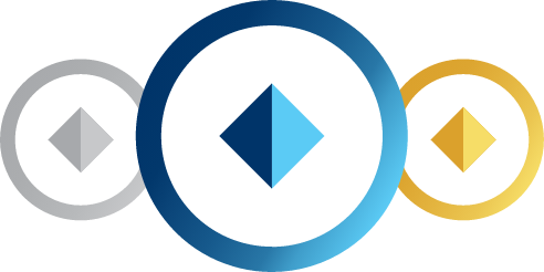 Hyundai Rewards tier icons in silver, blue, and gold representing different membership levels.